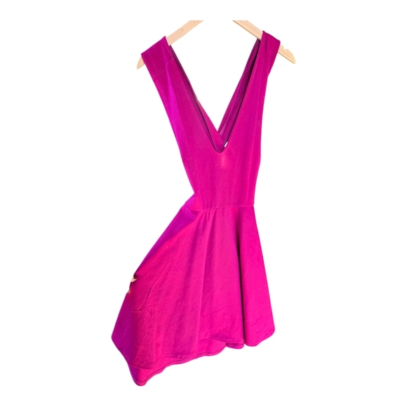 Lulu's Fuchsia Cross-Back Dress - Picture 4 of 8